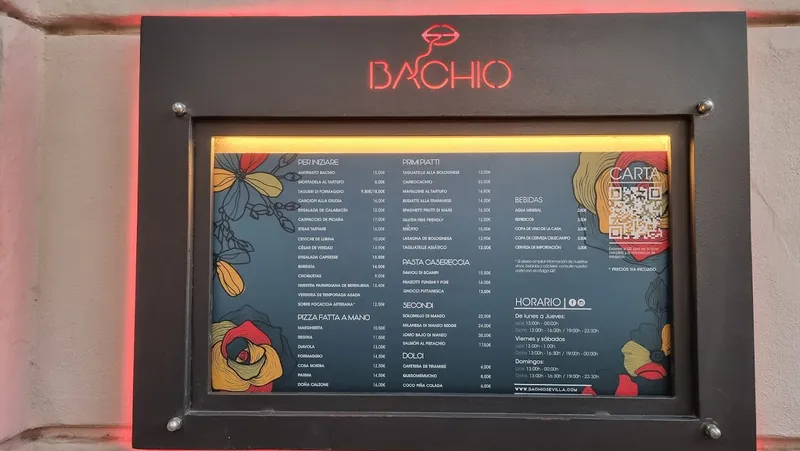 menu 2 of Bachio