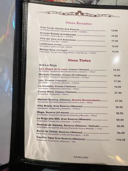 menu 1 of Kzen
