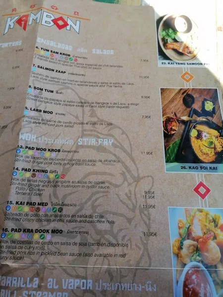 menu 1 of Kambon Restaurante
