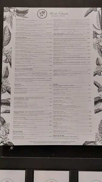 menu 1 of Restaurante Flor de Valencia | Arrocería