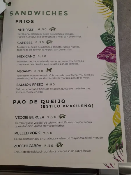 menu 1 of Refresc House