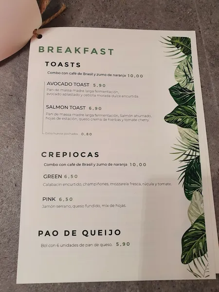 menu 2 of Refresc House