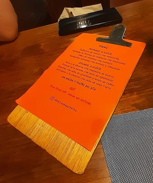 menu 0 of Restaurante Petra