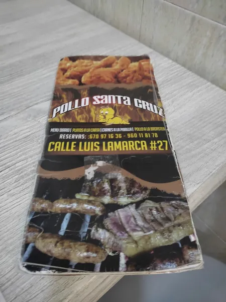 menu 2 of Bar - Restaurante Santa Cruz 2