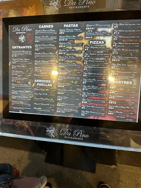 menu 0 of Restaurante Da Pino