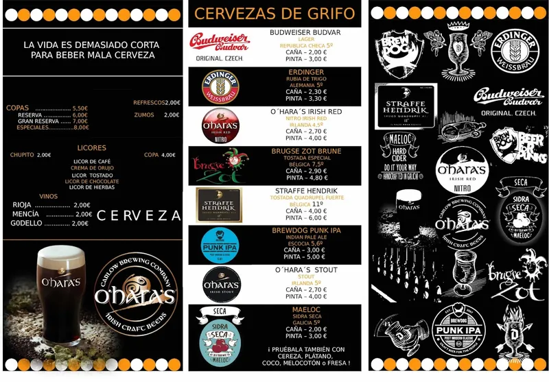 menu 0 of Cervecería Rochester
