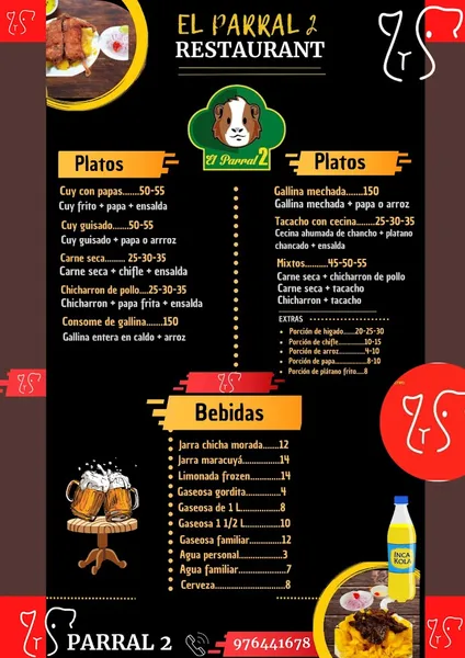 menu 0 of Recreo El Parral 2