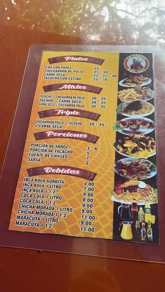 menu 0 of La casita del cuy