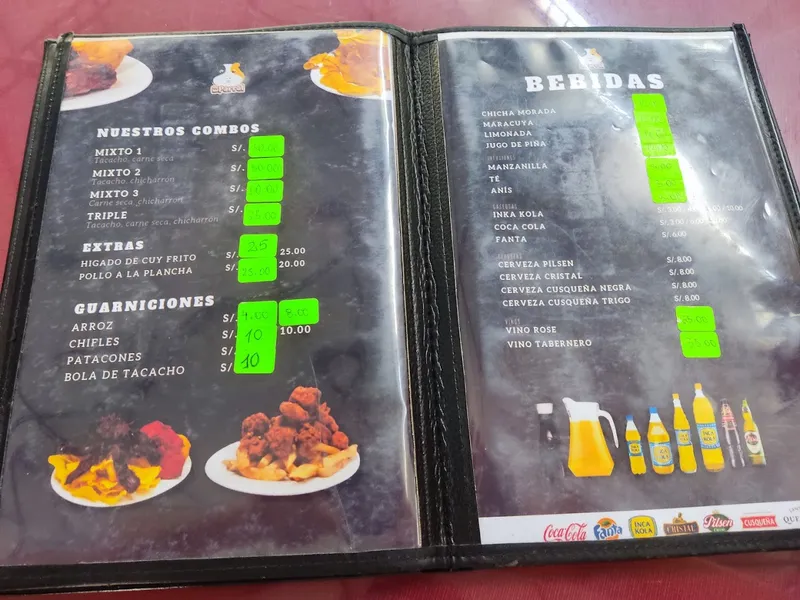 menu 0 of Recreo El Parral