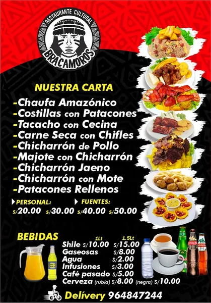 menu 1 of Restaurante Cultural Bracamoros