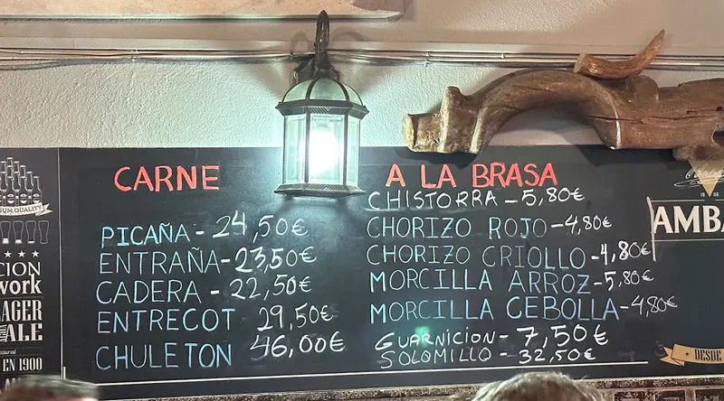 menu 2 of La Cuadra del Maño