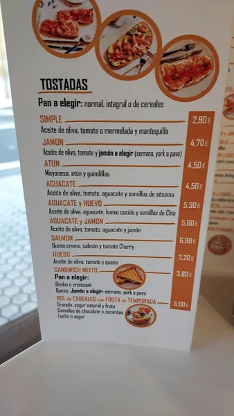 menu 0 of El Café De Donosti