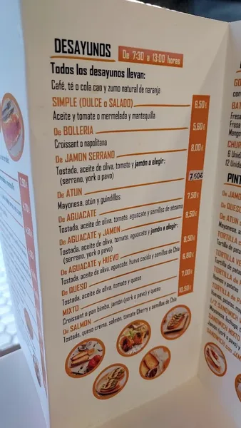 menu 2 of El Café De Donosti