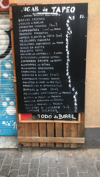 menu 0 of La Bodegueta de Sants