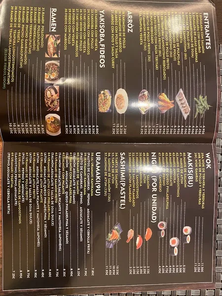 menu 0 of Megami Ramen & Sushi