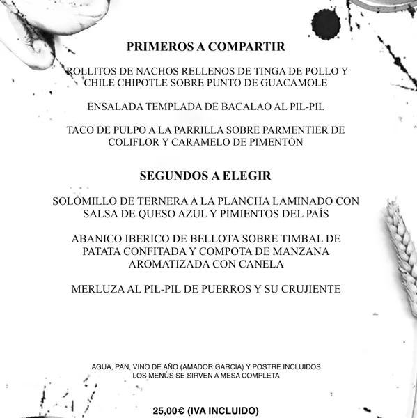 menu 1 of Basque Vitoria Gastrobar