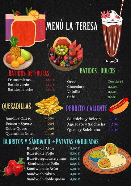 menu 0 of Restaurante La Teresa