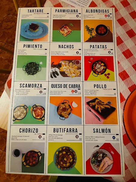 menu 1 of El Pato Mareao