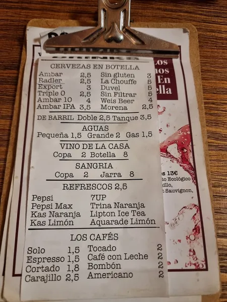 menu 2 of El Pato Mareao