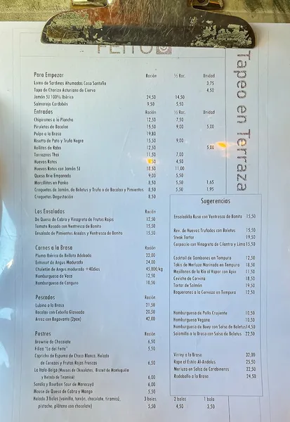 menu 0 of Feito Río