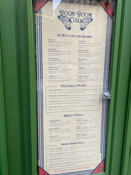 menu 0 of Boom Boom Ciao