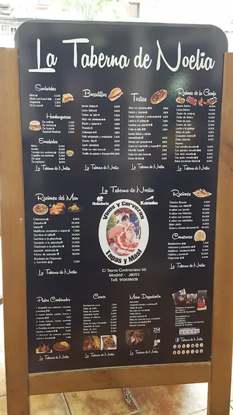 menu 2 of Taberna De Noelia