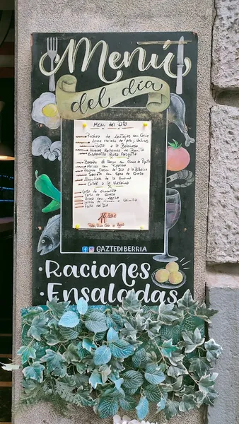 menu 1 of Gaztedi Berria Restaurante Cafetería / Jatetxea Kafetegia