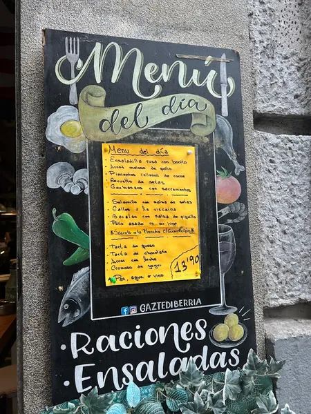 menu 2 of Gaztedi Berria Restaurante Cafetería / Jatetxea Kafetegia