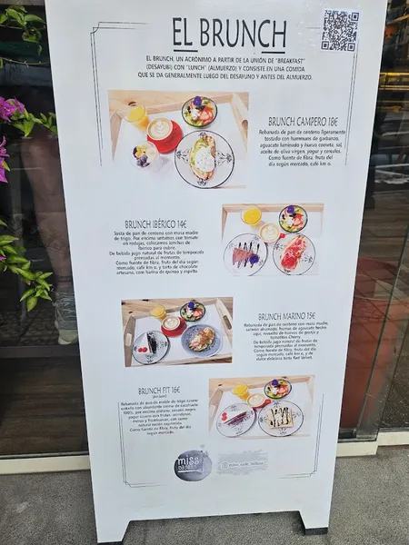 menu 1 of Miss Café