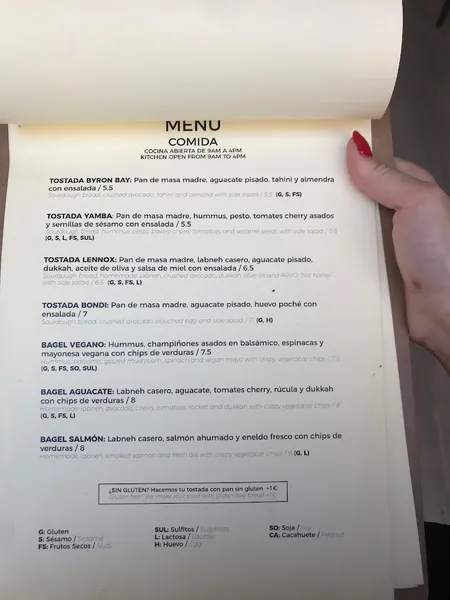 menu 1 of ARVO Coffee & Plants