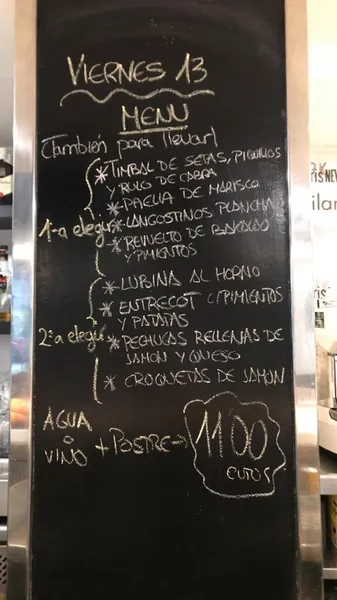 menu 2 of Luberri Taberna