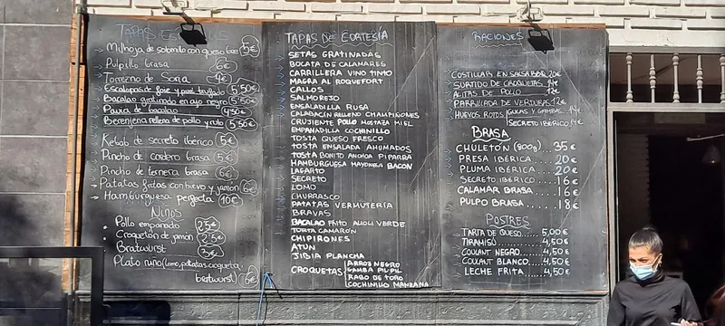 menu 0 of Bar La Vermuteria
