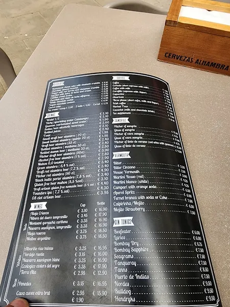 menu 2 of L'Olivera