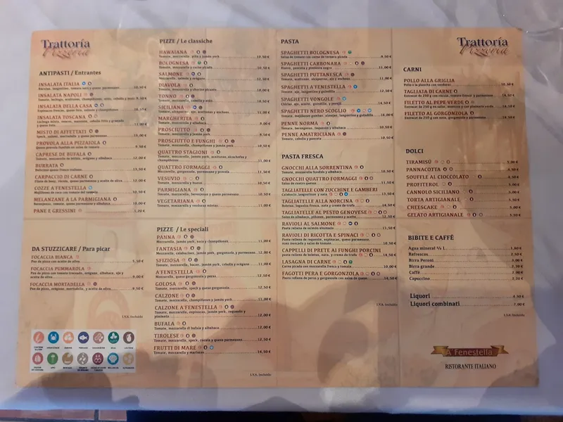 menu 0 of Restaurante A Fenestella