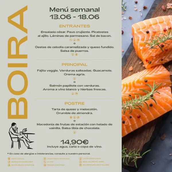 menu 1 of BOIRA Restaurante