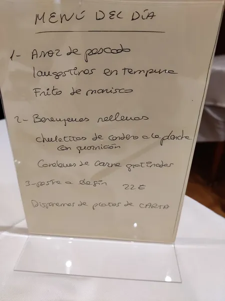 menu 2 of Ca'n Nofre