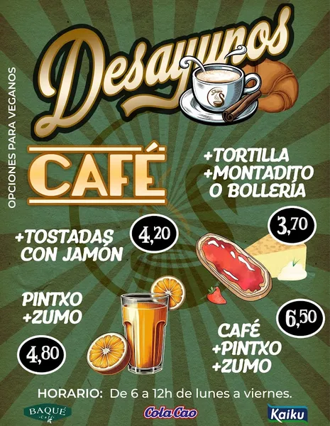menu 1 of Swansea Cafetería Restaurante