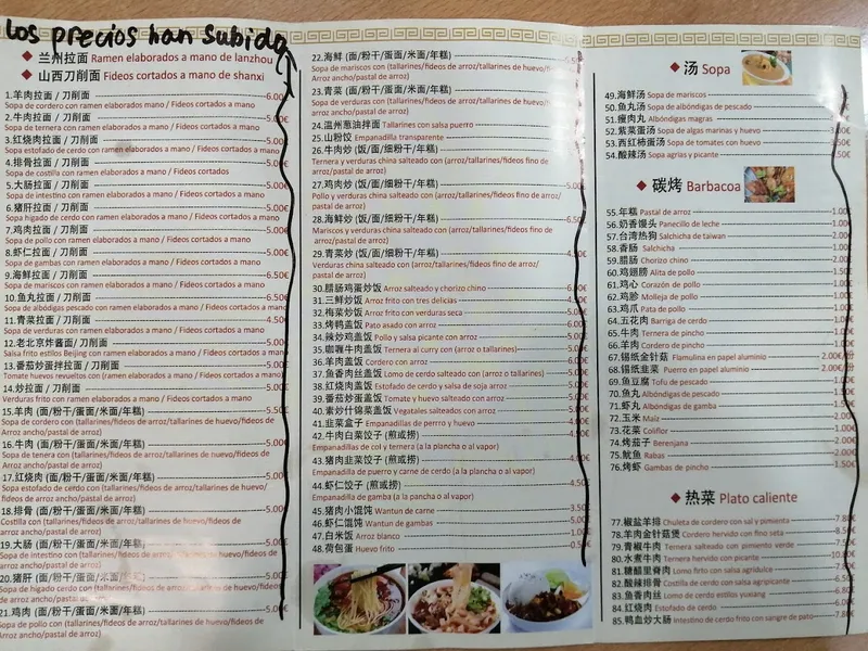 menu 0 of Usera