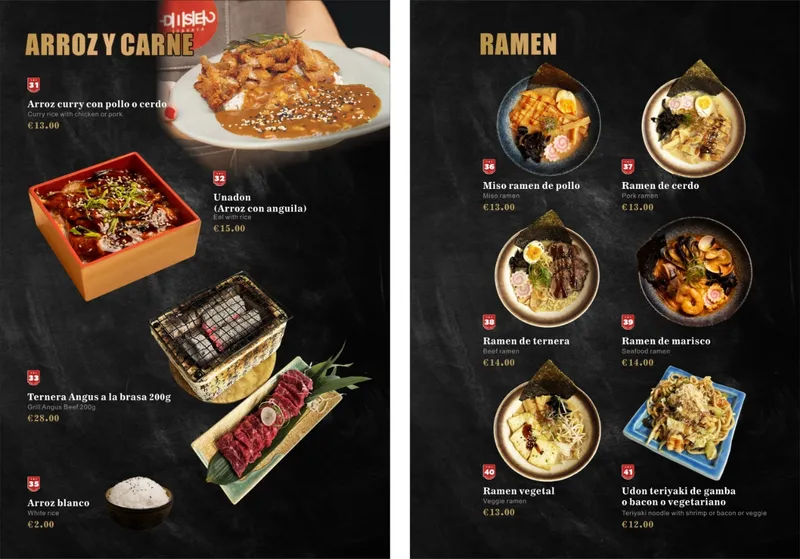 menu 1 of Diseo Ramen Japonés Izakaya