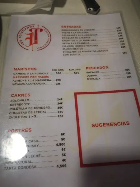 menu 2 of Bar Restaurante Los Toledanos