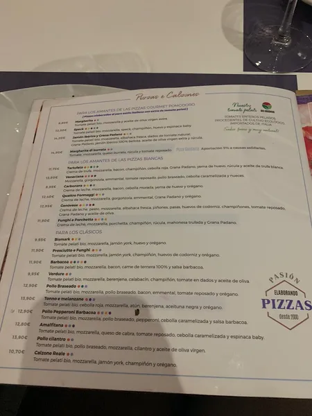 menu 2 of La Mafia se sienta a la mesa