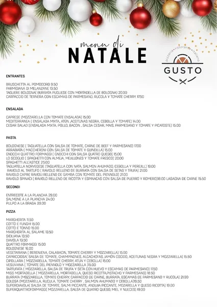 menu 1 of Restaurante Gusto