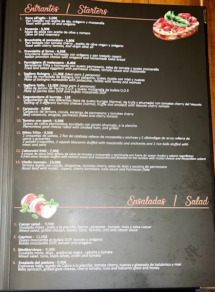 menu 2 of Restaurante Gusto