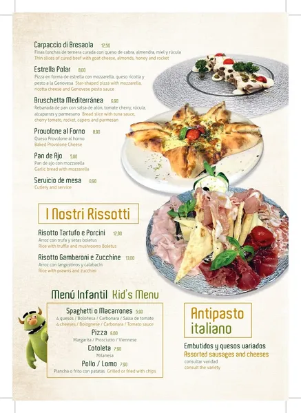 menu 0 of Pizzeria en Malaga • Bellavista Mare