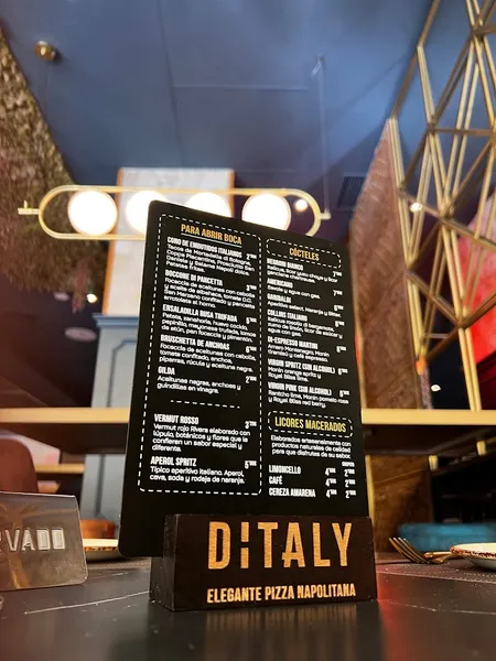 menu 0 of DITALY