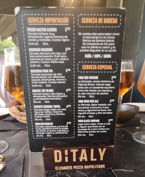 menu 2 of DITALY
