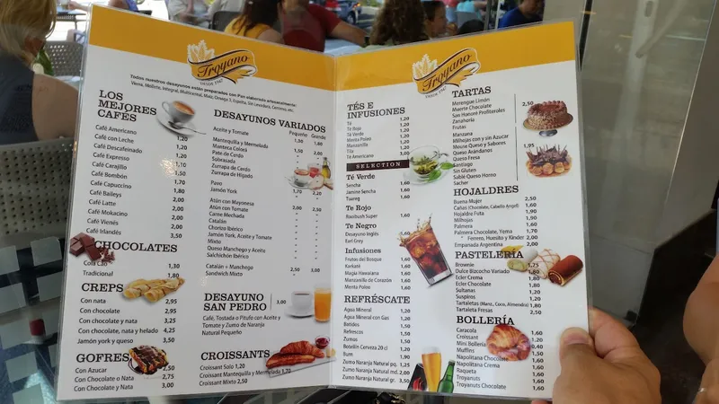 menu 1 of Cafetería Troyano