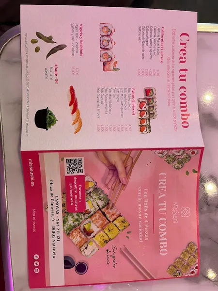 menu 0 of Miss Sushi Cánovas | Comida Japonesa