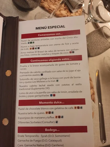 menu 2 of Restaurante La Bodega de Chema