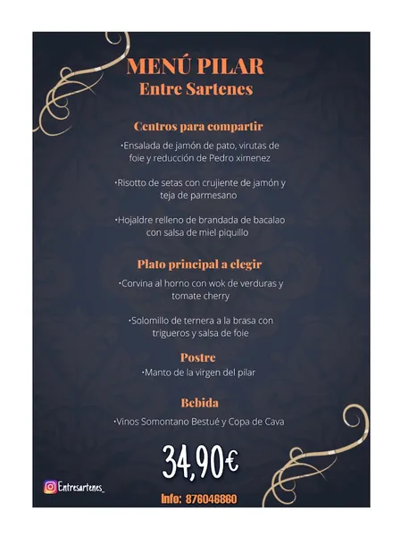 menu 1 of Entre Sartenes